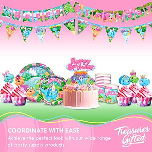 Treasures Gifted Dinosaur Party Decorations for Girls