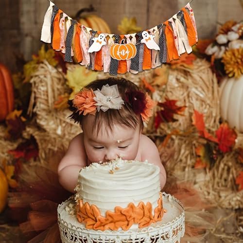 Pumpkin Spook High Chair Banner for Halloween