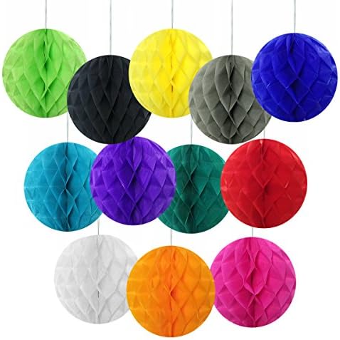 Wrapables 14 Inch Black Tissue Pom Pom Decor
