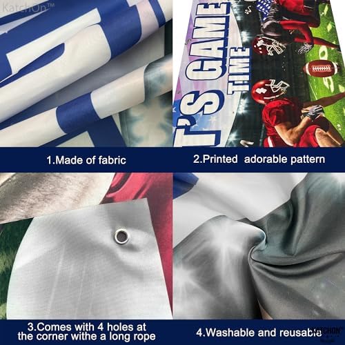KatchOn XtraLarge Football Backdrop 72x44 Inch Banner