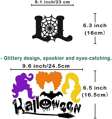 Halloween Spell Banner with Witch Garland Decorations