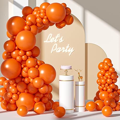FOTIOMRG 110pcs Orange Balloon Garland Kit