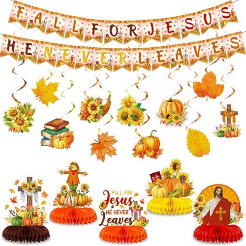 Blosssound Fall for Jesus Decorations 29 Pack
