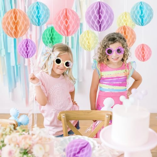 Hanging Honeycomb Decorations Set of 16
