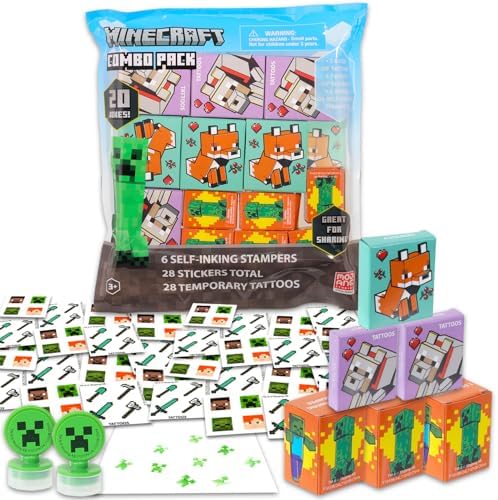 Minecraft Party Favors for 20 Guests Bundle