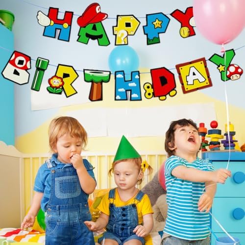 Game Bro Birthday Banner Gaming Theme Decor