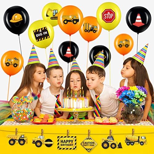 Zomiboo 45PCS 12 Inch Truck Balloons Party Decorations