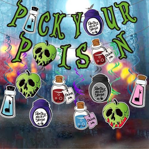 Pick Your Poison Halloween Banner Set