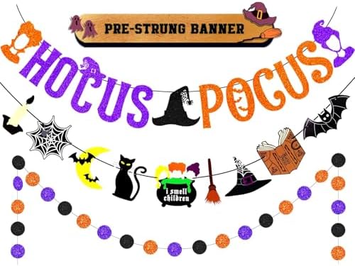 Premium 30pcs Hocus Pocus Halloween Decorations Set