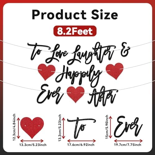 Pre-Strung Love Laughter Happily Ever After Wedding Banner