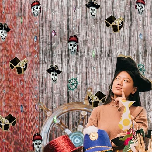 Cheerland Pirate Garland Decor 4pcs 31ft Streamer