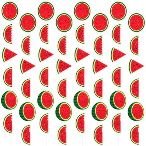 8 Pcs Watermelon Birthday Banner Decorations