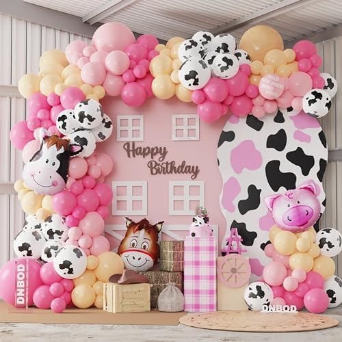 Farm Animals Party Balloon Arch Kit 160Pcs