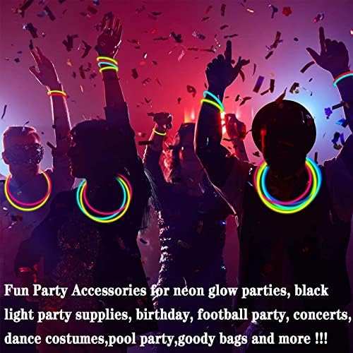 TURNMEON 120 Pack Ultra Bright Glow Sticks Party Supplies
