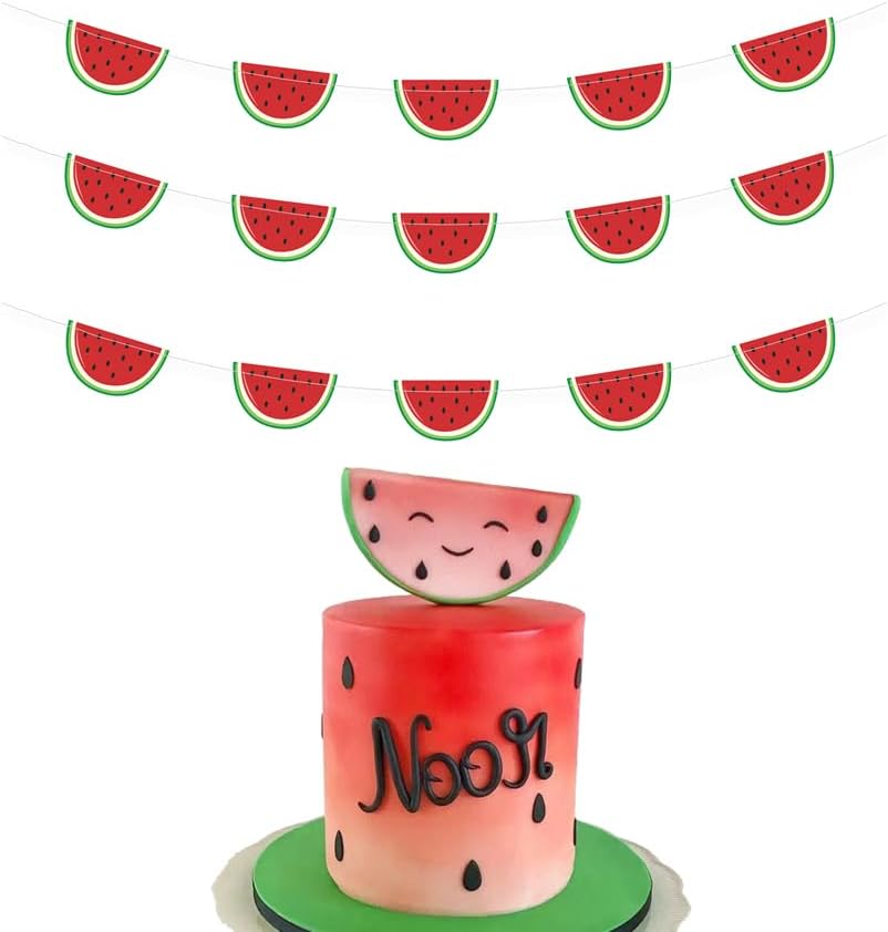 Cute Watermelon Banner for Summer Parties and Decorations