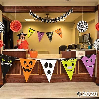 Halloween Character Pennant Banner 24 Feet Long
