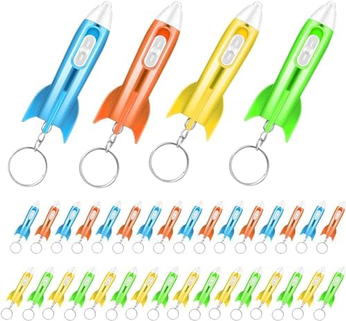 24 Pcs Helicopter LED Flashlight Keychain for Kids