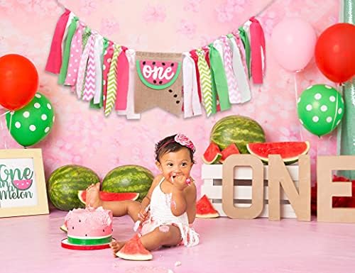 Watermelon Birthday High Chair Banner