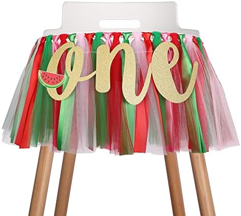 Watermelon Highchair Banner for Baby Party Theme Pull Flag