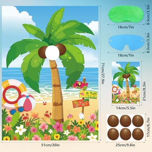 Hooqict Hawaiian Luau Party Games for Kids