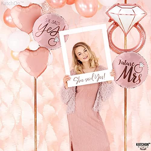 KatchOn Diamond Ring Foil Balloon Set Pack of 5