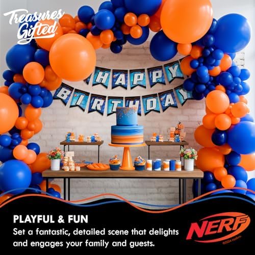 Officially Licensed Nerf Birthday Banner for Kids Party Decorations