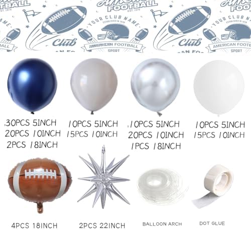 141Pcs Football Balloon Arch Kit for Birthday Decor
