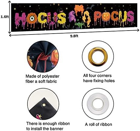 Hocus Pocus Banner Halloween Party Decor 98x16 ft