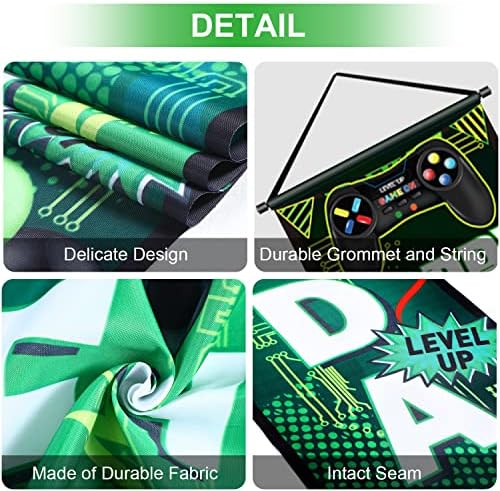 Blulu Game On Birthday Banner - Video Game Party Decor