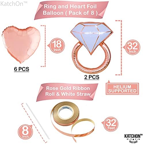 Rose Gold Bride To Be Balloons Pack of 17