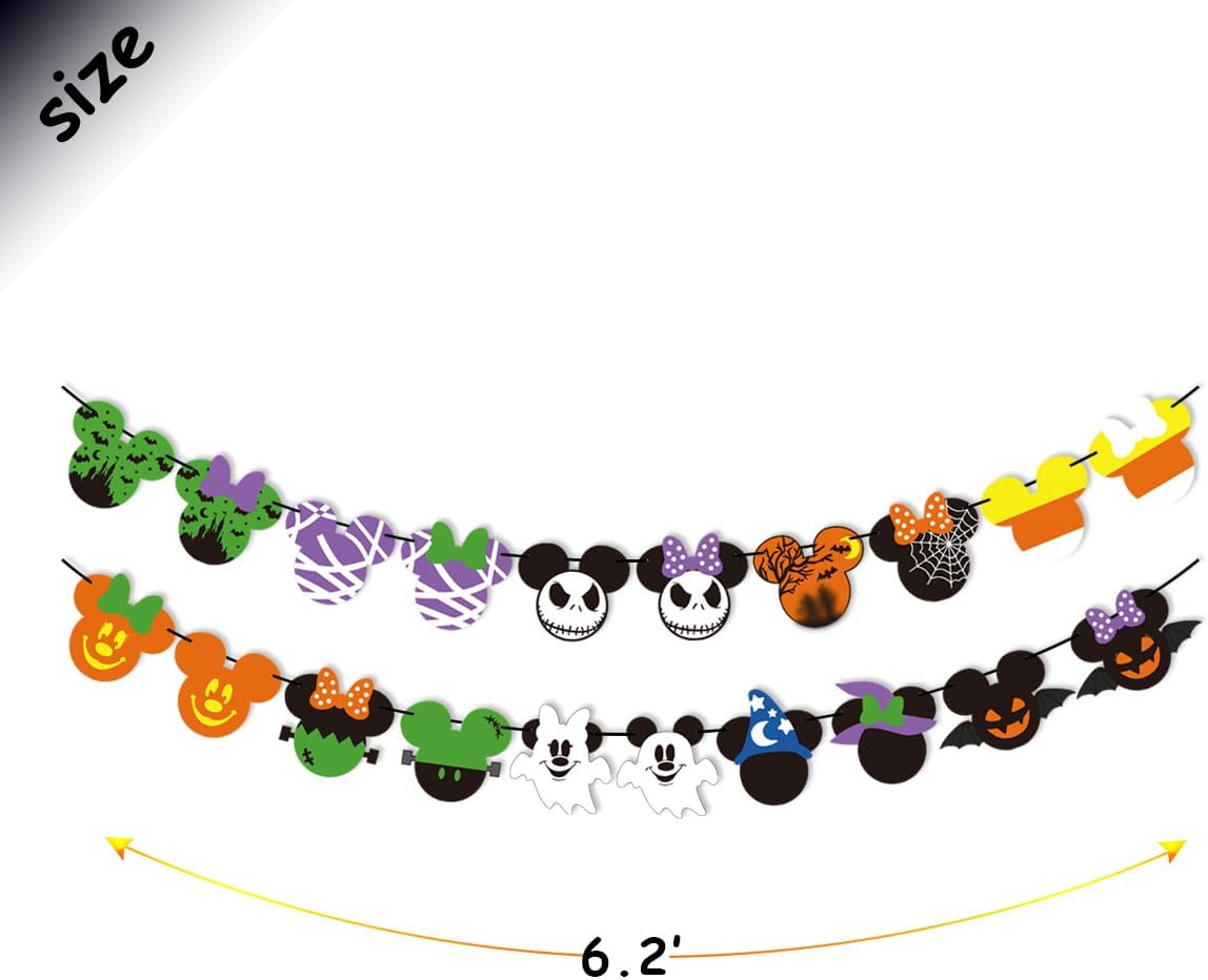 Mouse Halloween Garland Banner for Party Decorations