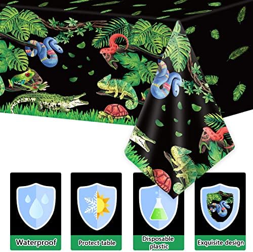 3pcs Reptile Tablecloth for Summer Parties