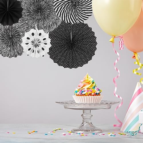 MECCANIXITY 12-Piece Hanging Paper Fan Decor Set