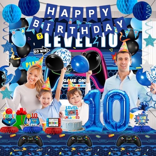 10th Birthday Gaming Decor Kit for Boys