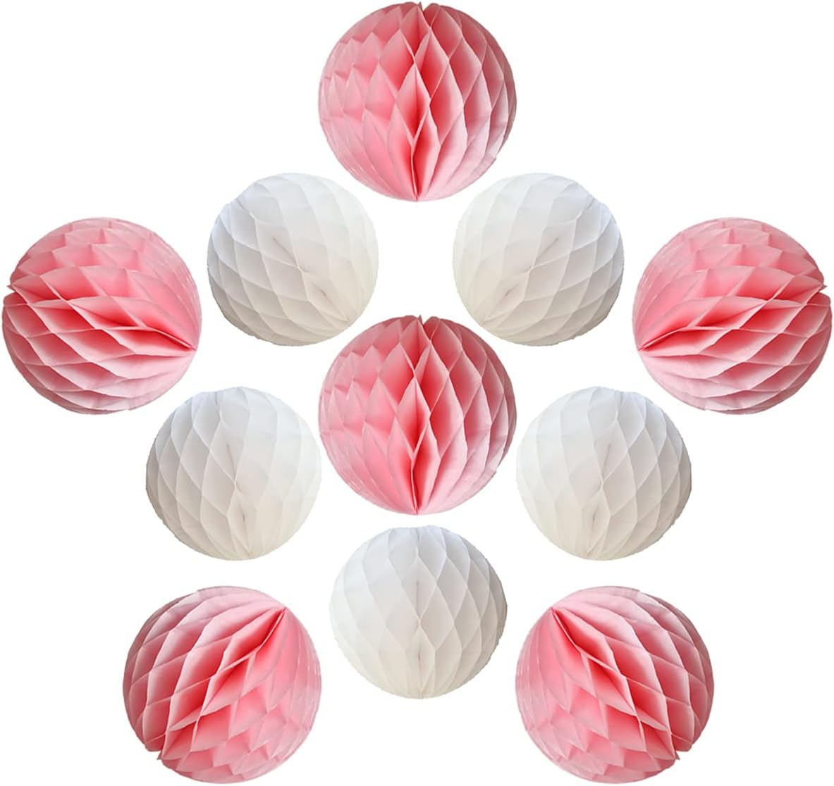 YLYs Love 20pcs Honeycomb Tissue Paper Balls Wall Decor