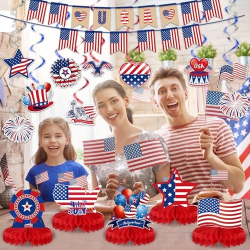 Blosssound 4th of July Decorations Set 27 Pcs