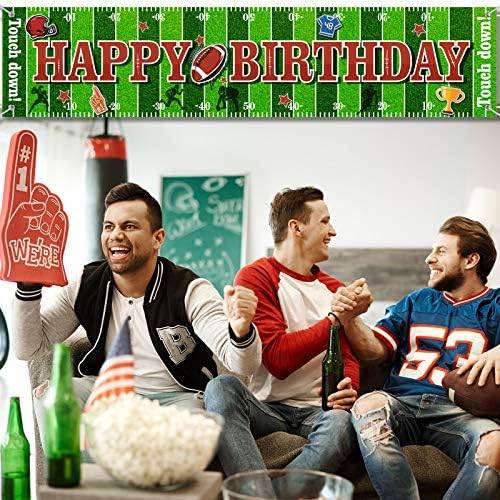 Tatuo Football Themed Birthday Party Decor Banner