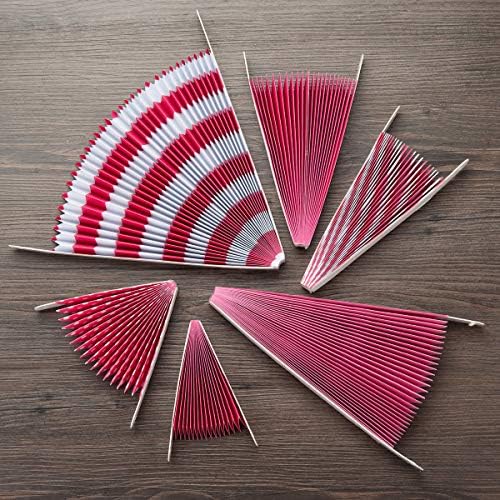 ONUPGO 12PCS Pink Fiesta Paper Fans Decorations