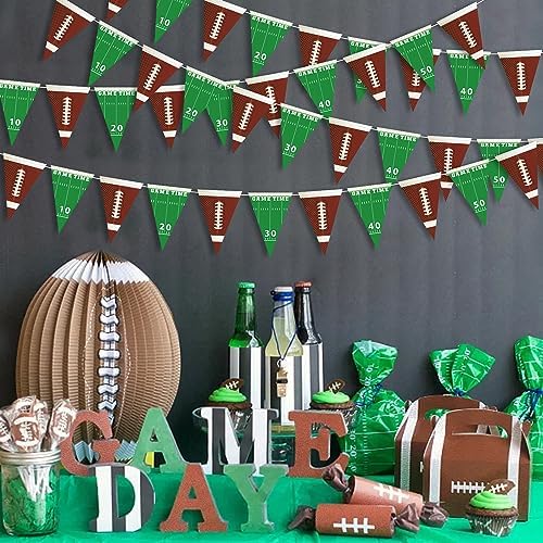 5 Packs Football Birthday Banner Party Decorations