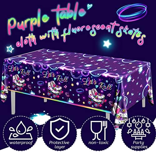 Roller Skating Party Tablecloths 3pcs Lets Roll