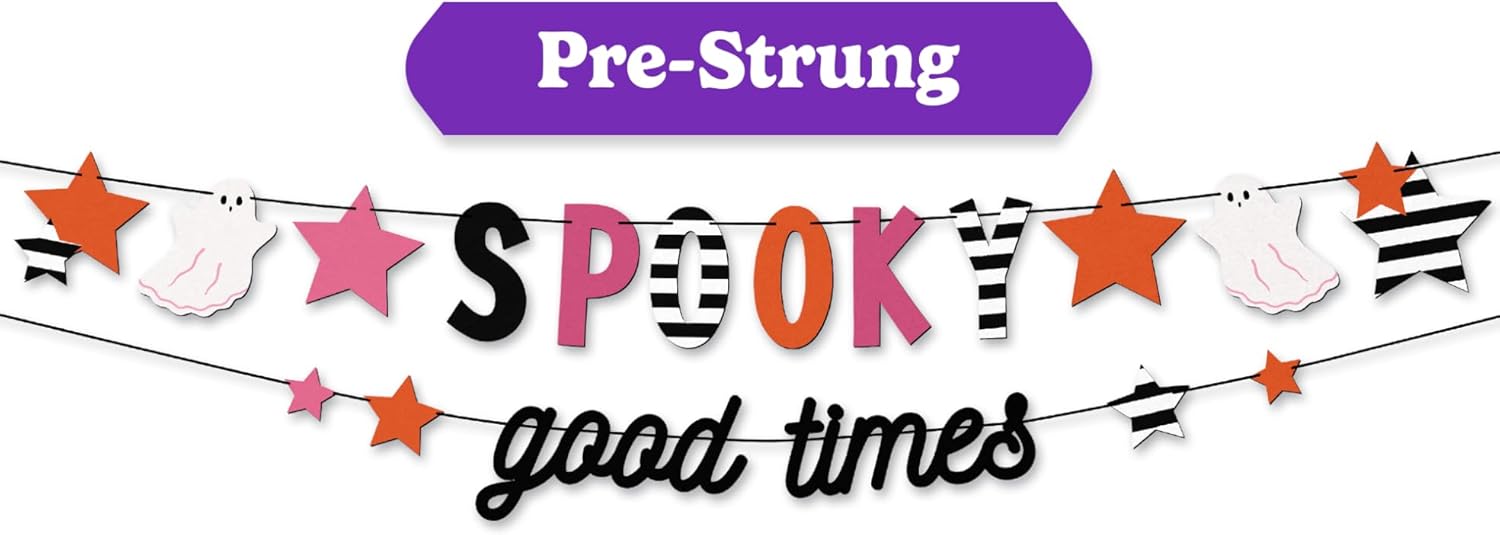 HOUSE OF PARTY Spooky Banner 41 Inches Pre Strung