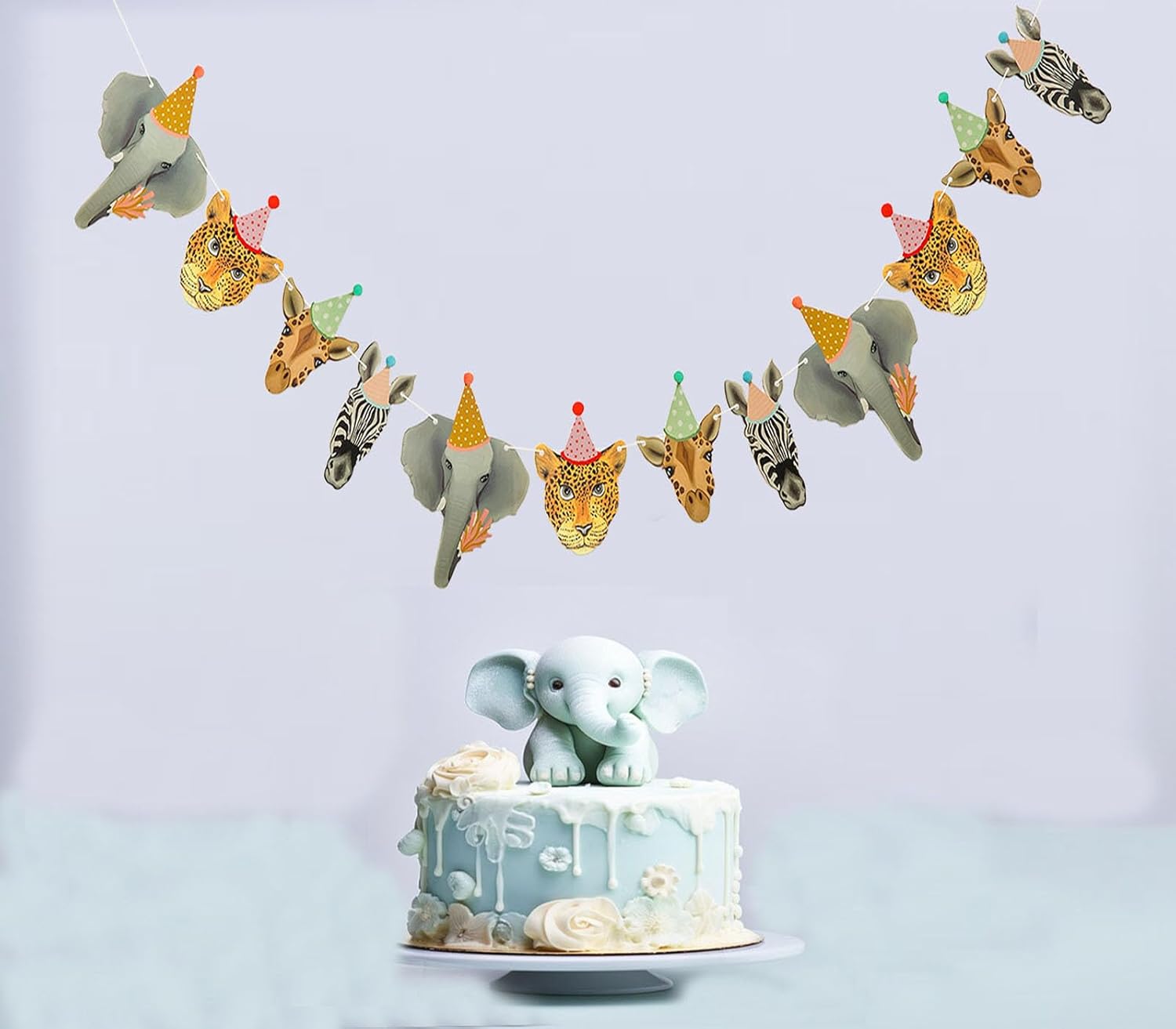 Jungle Safari Animal Party Decorations Banner