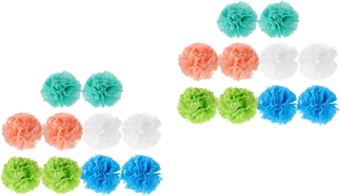 LUOZZY 20 Pcs Tissue Paper Pom Poms 30cm for Parties