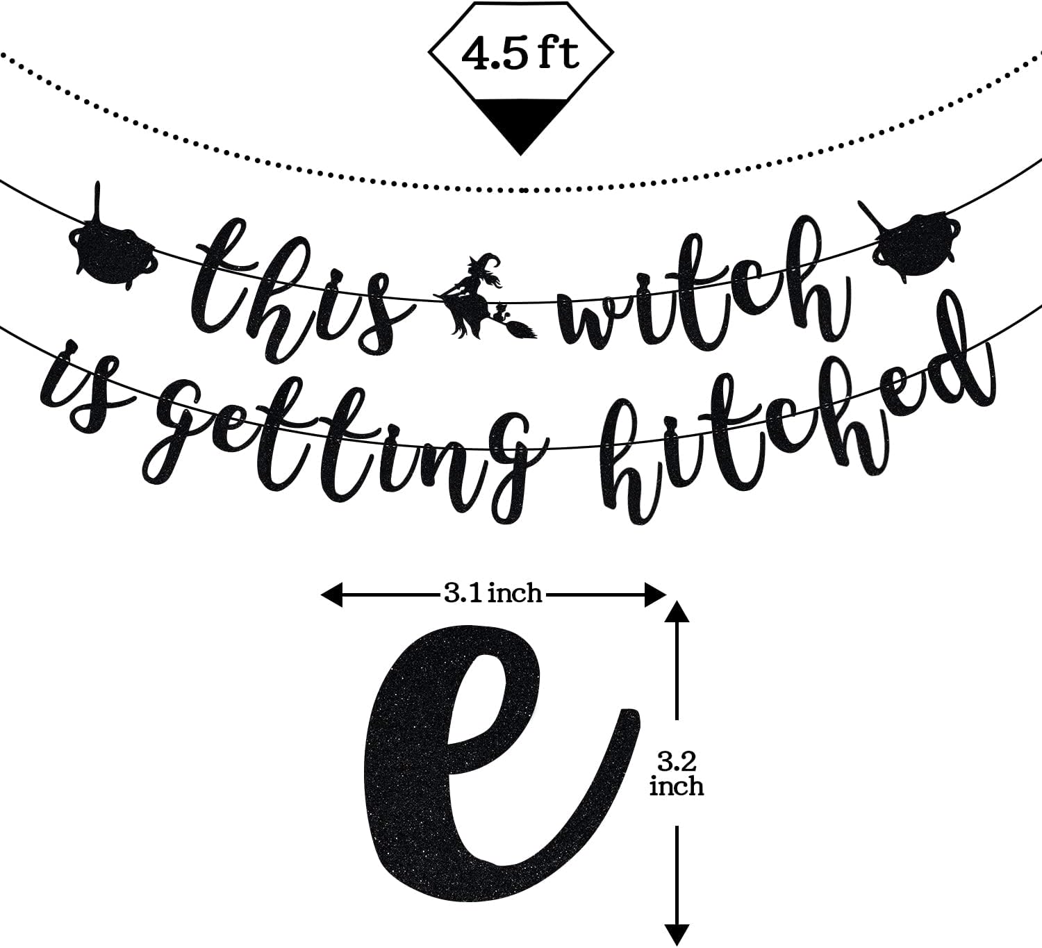 This Witch is Getting Hitched Halloween Banner