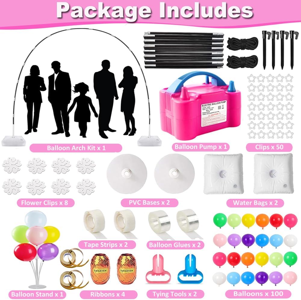 Chaohua Balloon Arch Kit with Electric Pump