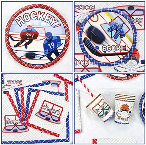 Hockey Party Supplies Set for 20 Guests