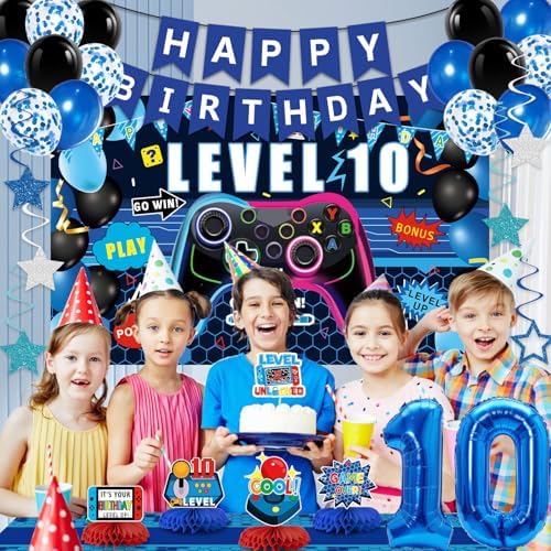 10th Birthday Gaming Decor Kit for Boys
