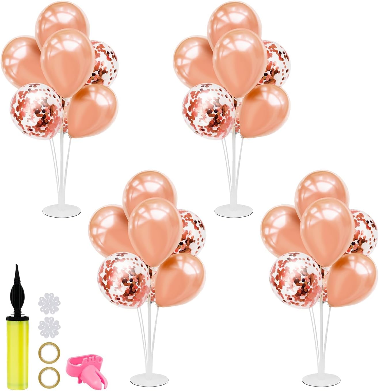 Rose Gold Balloon Stand Centerpiece Table Decor for Celebrations