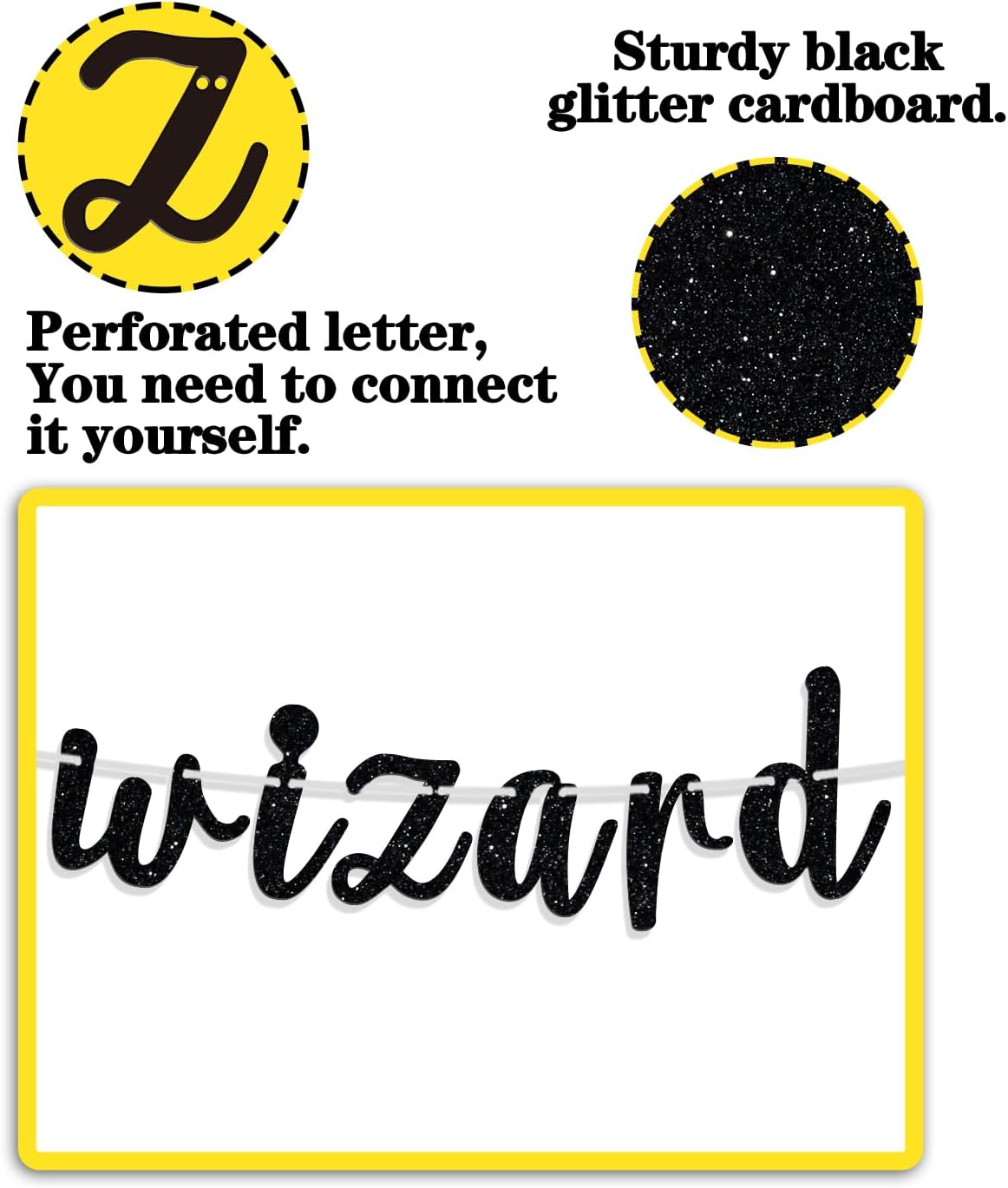 Witch or Wizard Banner Halloween Baby Shower Decor