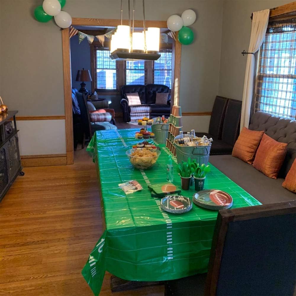 Esjay Football Tablecloth 2 Pack 54x72 for Football Party